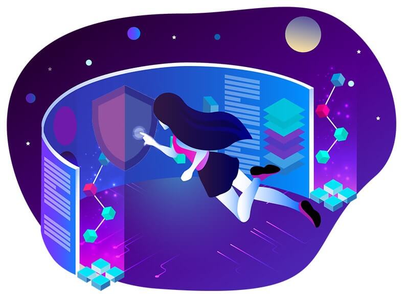 website developer engaged in web development and design activity with different programming languages